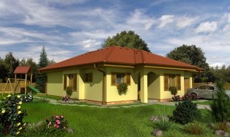 House project with a garage.